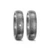 Alianzas de boda de titanio con diamante