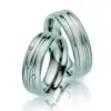 Alianzas de boda de titanio con diamantes