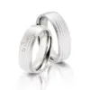 Alianzas de boda de titanio y cerámica con diamantes