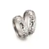 Alianzas de boda de titanio con diamante