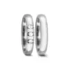 Alianzas de boda de titanio con diamantes