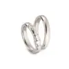 Alianzas de boda de titanio con diamantes