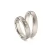 Alianzas de boda de titanio con diamantes