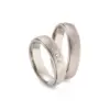 Alianzas de boda de titanio con diamantes