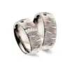 Alianzas de boda de titanio con diamantes