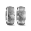 Alianzas de boda de titanio con diamantes