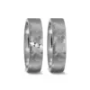 Alianzas de boda de titanio con diamantes