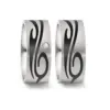 Alianzas de boda de titanio y carbono con diamante