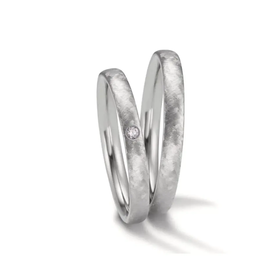 Alianzas de boda de zirconio con diamante