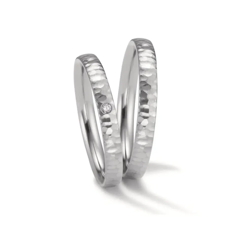 Alianzas de boda de zirconio con diamante