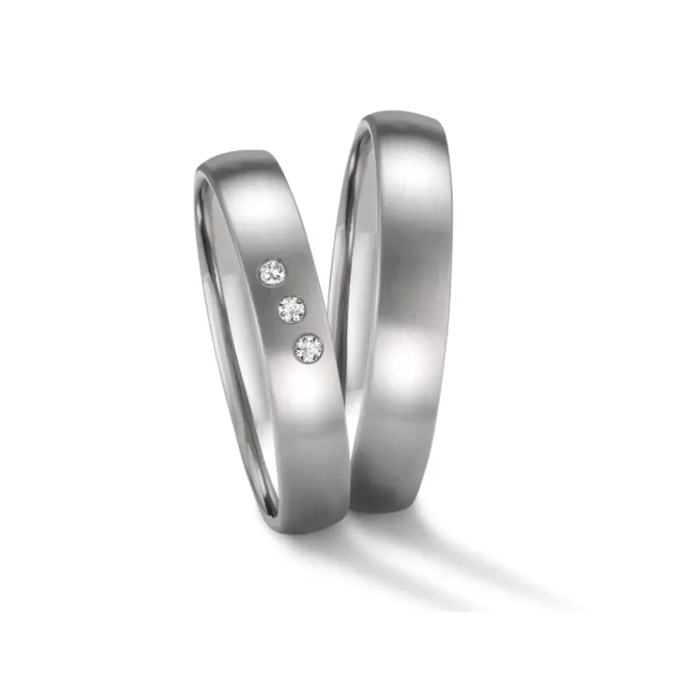 Alianzas de boda de zirconio con diamantes