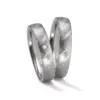 Alianzas de boda de zirconio con diamante