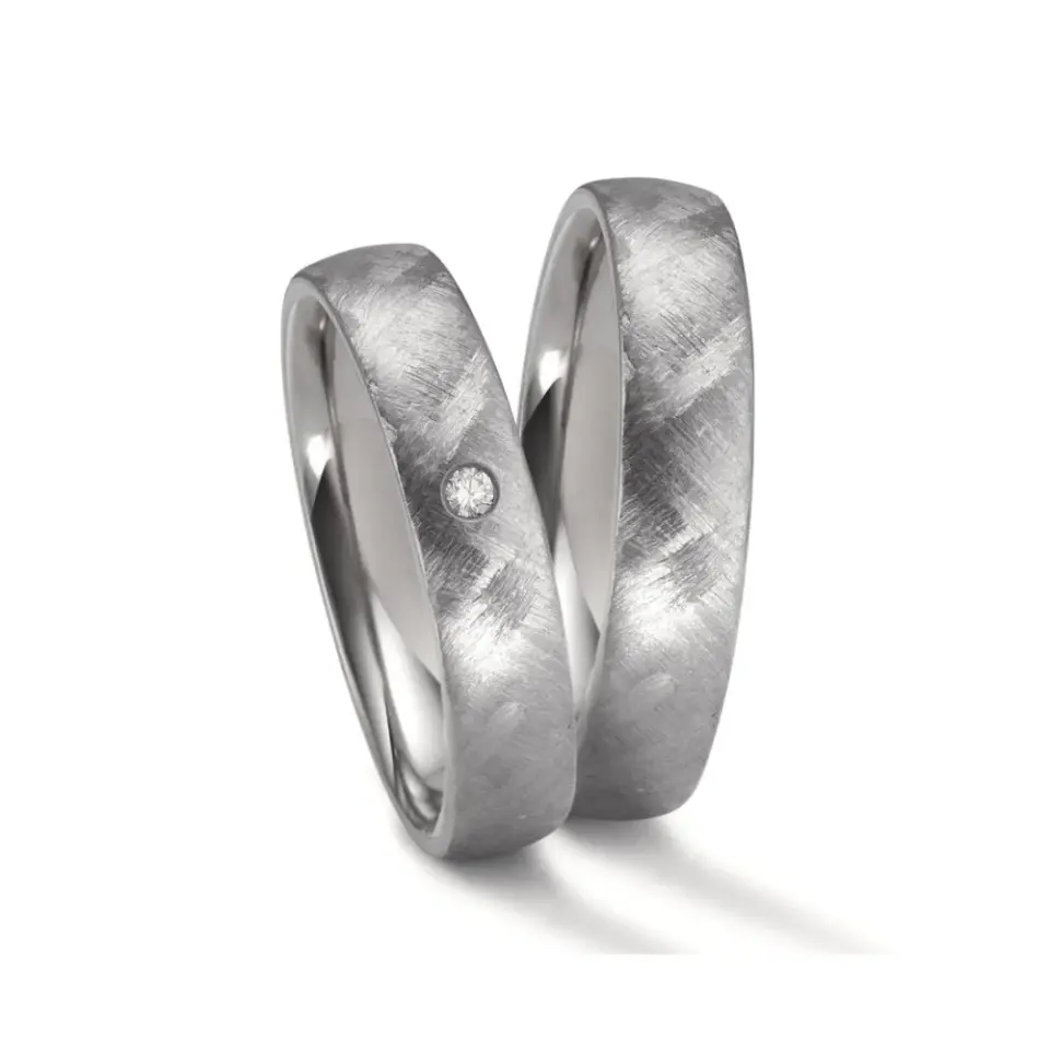 Alianzas de boda de zirconio con diamante