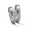 Alianzas de boda de zirconio con diamante