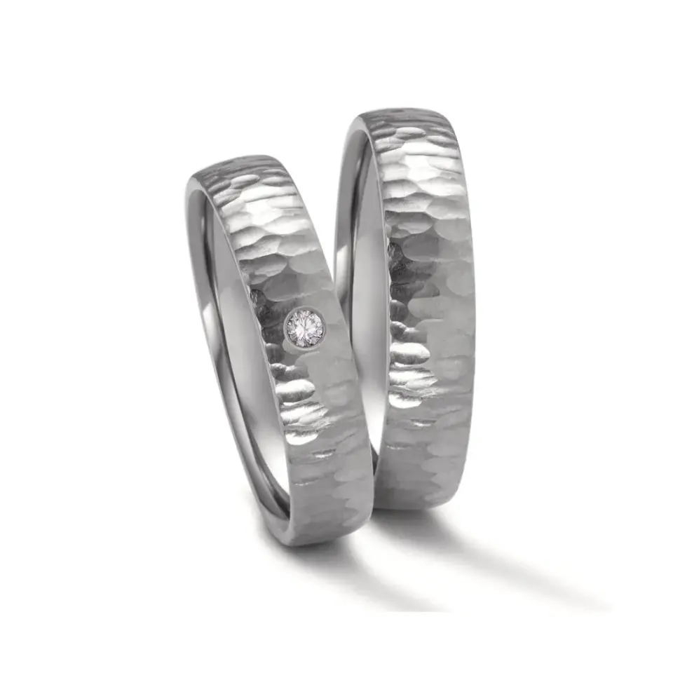 Alianzas de boda de zirconio con diamante