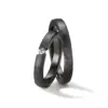 Alianzas de boda de zirconio con diamante