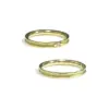 Alianzas de boda de oro amarillo con diamante