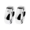 Alianzas de boda de acero con diamante