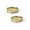 Alianzas de boda de oro amarillo con diamantes