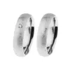 Alianzas de boda de acero con diamante