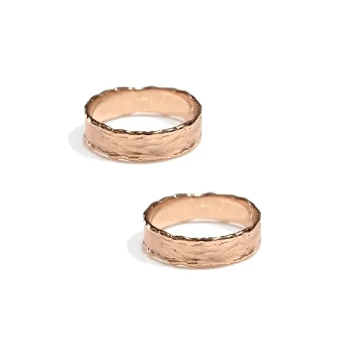 Alianzas de boda de oro rosado