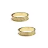 Alianzas de boda de oro amarillo con diamante