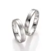 Alianzas de boda de paladio con diamante