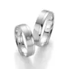 Alianzas de boda de paladio con diamante