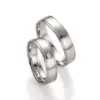 Alianzas de boda de paladio con diamante