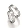 Alianzas de boda de paladio con diamantes