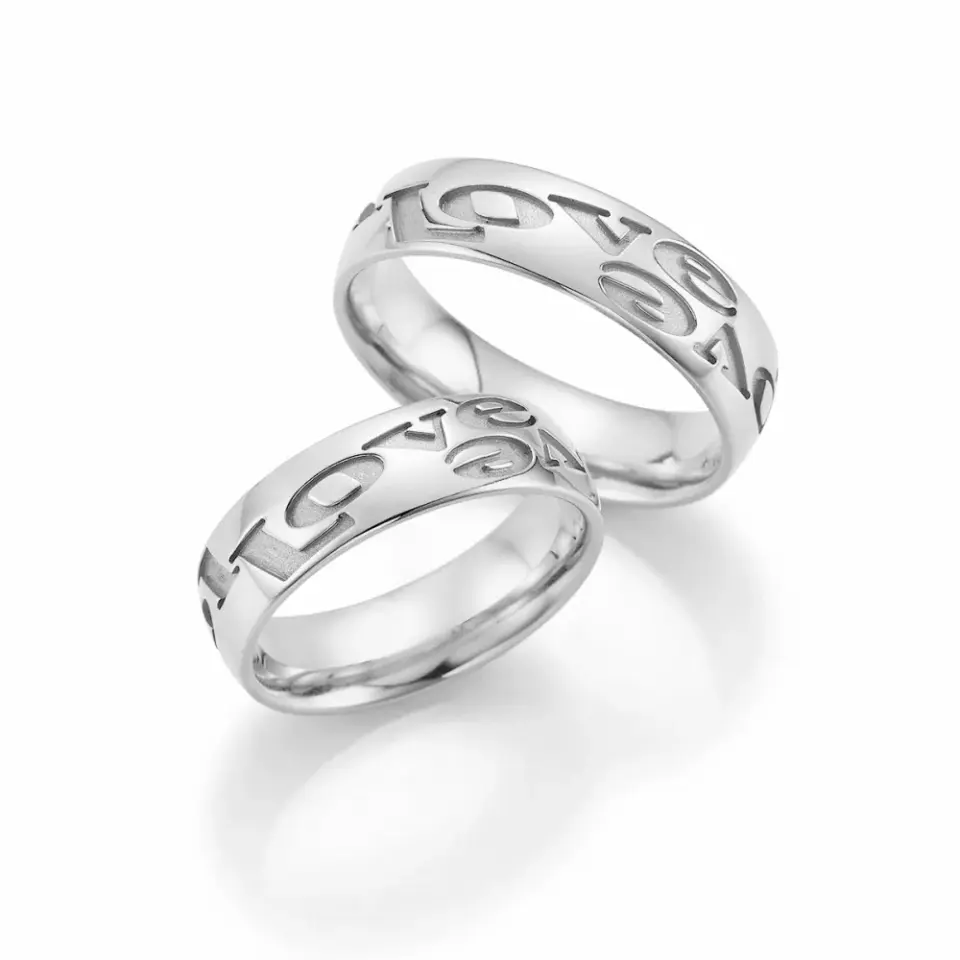 Alianzas de boda de paladio