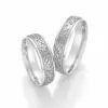 Alianzas de boda de oro blanco