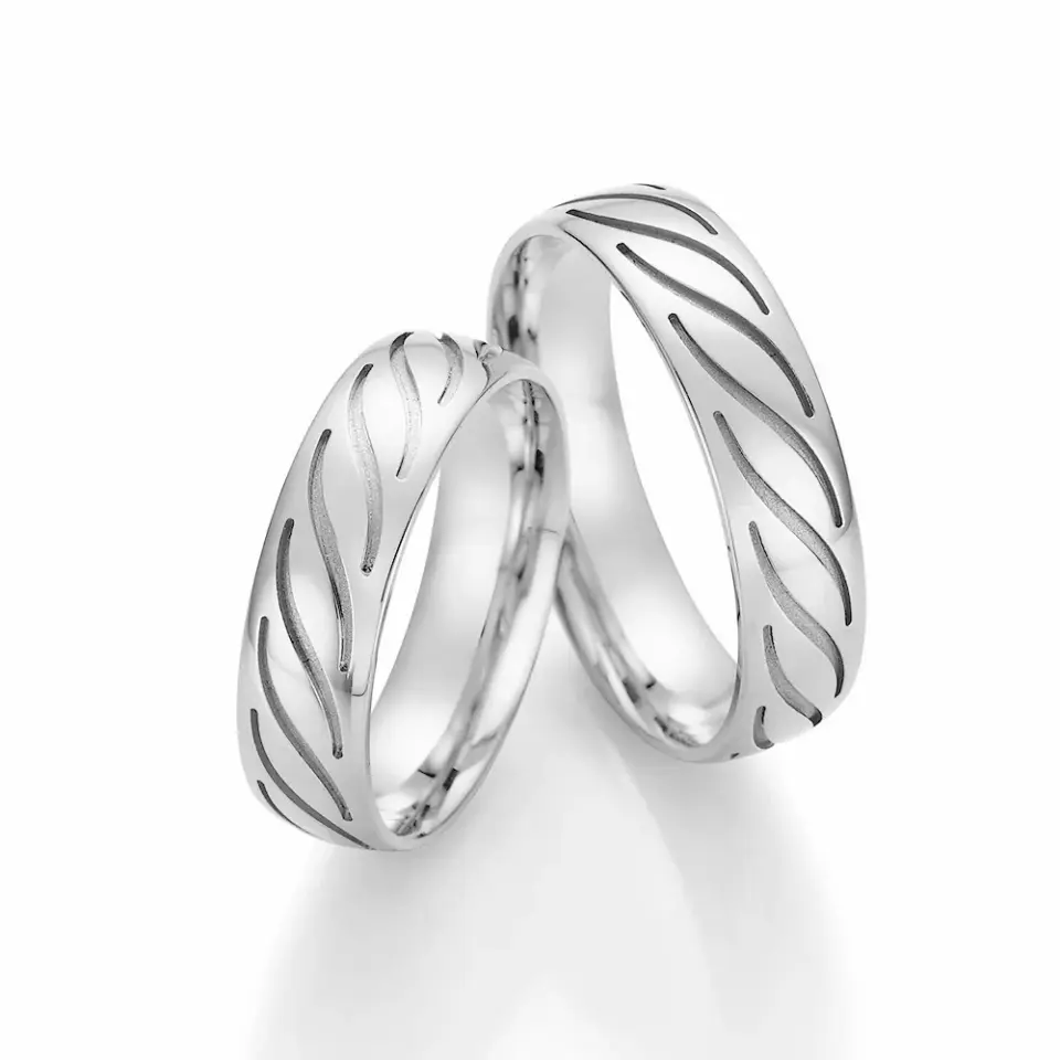 Alianzas de boda de paladio