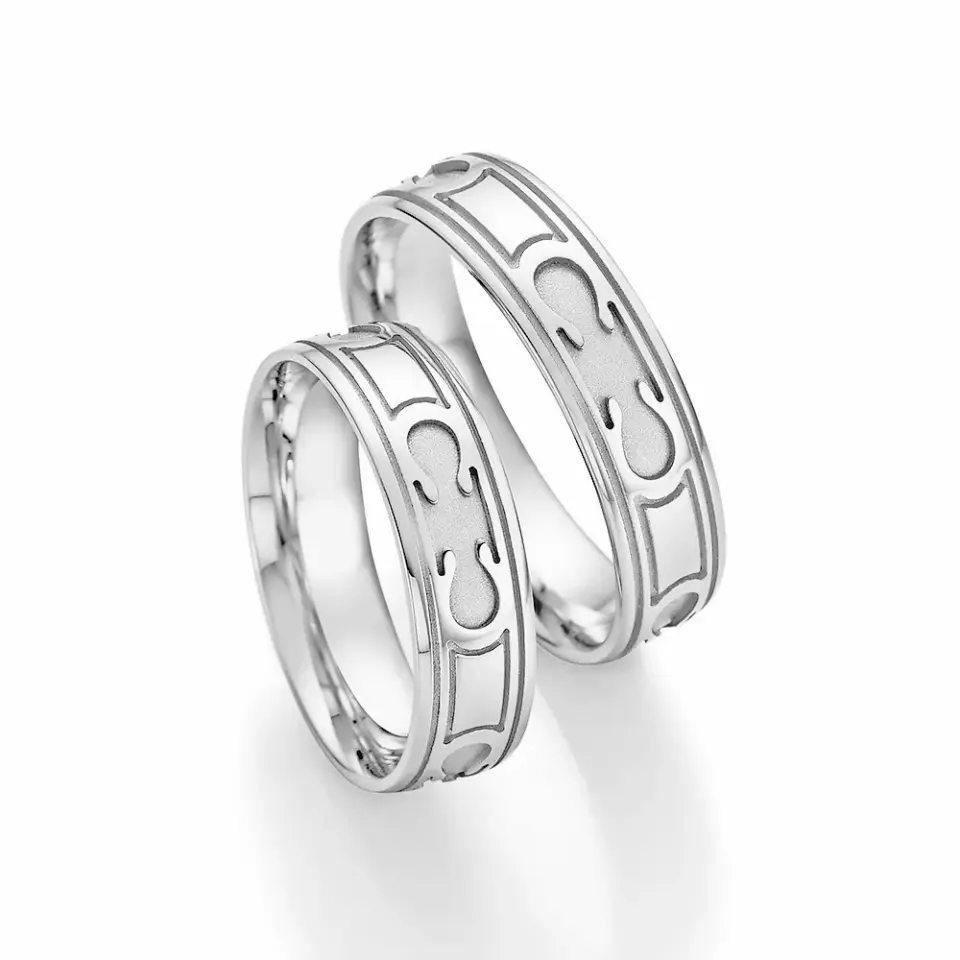 Alianzas de boda de paladio