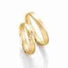 Alianzas de boda de oro amarillo con diamantes