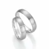 Alianzas de boda de platino con diamantes