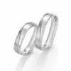 Alianzas de boda de paladio con diamante