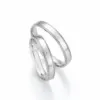 Alianzas de boda de paladio con diamante