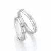 Alianzas de boda de paladio con diamante