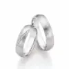 Alianzas de boda de paladio con diamantes