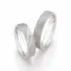 Alianzas de boda de paladio con diamante
