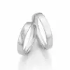 Alianzas de boda de paladio con diamantes