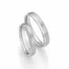 Alianzas de boda de paladio con diamantes