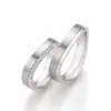 Alianzas de boda de paladio con diamantes