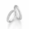 Alianzas de boda de paladio con diamantes
