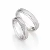 Alianzas de boda de paladio con diamantes