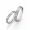 Alianzas de boda de paladio con diamantes