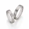 Alianzas de boda de paladio con diamantes