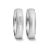 Alianzas de boda de acero con diamantes