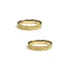 Alianzas de boda de oro amarillo con diamante